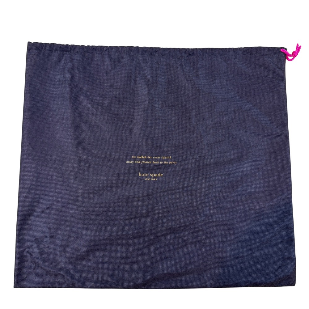 Kate Spade New York Large Dust Bag Brown Pink Drawstring 17x19